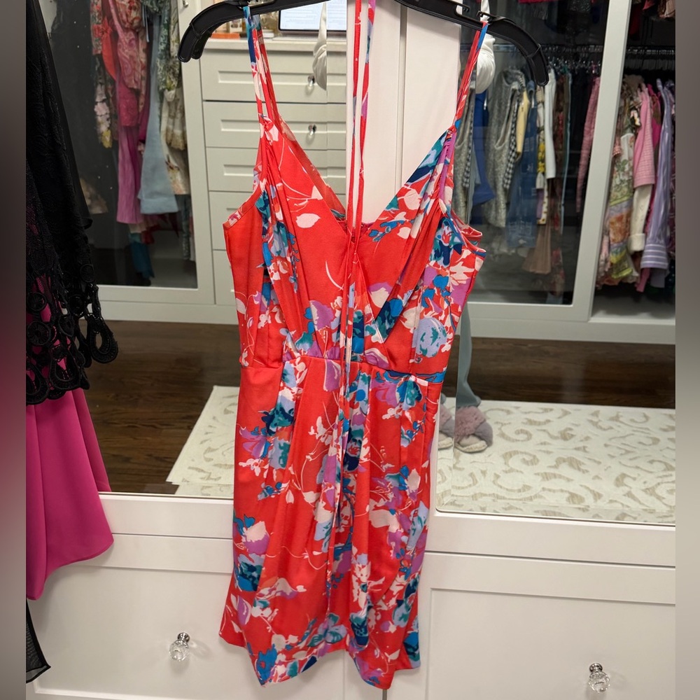 Yumi Kim Red Floral Jayne Dress XS